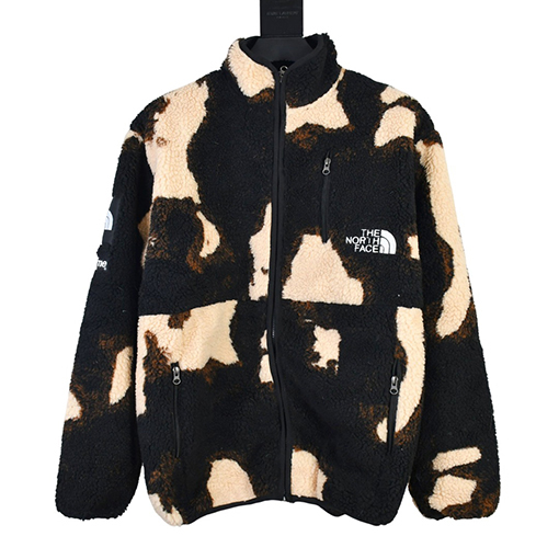Supreme Bleached Fleece Jacket TNF コラボ フリースジャンパー