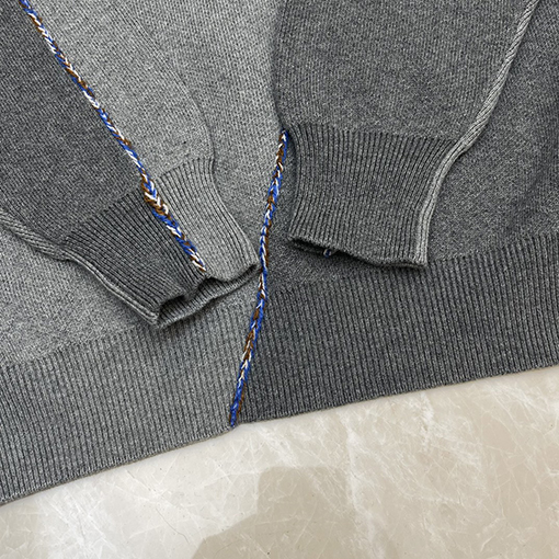 ロエベ 23FW 不規則なパッチワークセーター