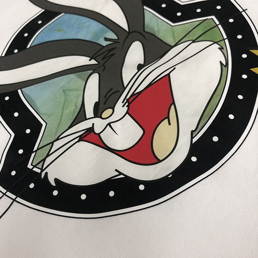 モンクレール   胸元アニメウサギ八ヶ哥プリント スウェットシャツ