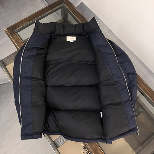 グッチ 帽子取り外し可能なメンズ ダウン ジャケット