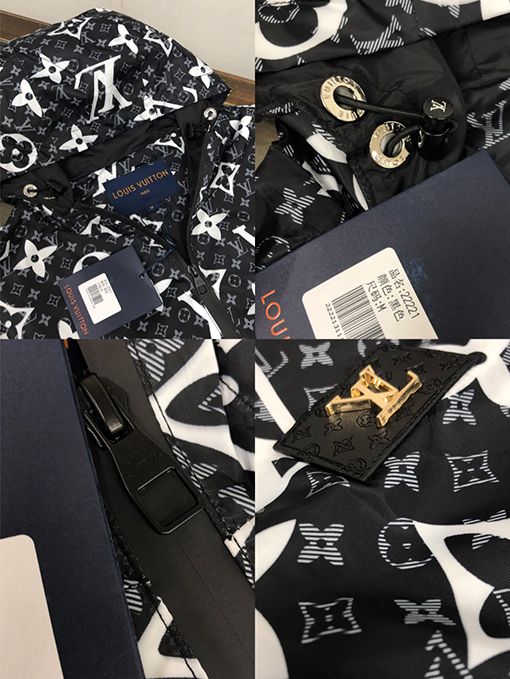 ルイヴィトン フルプリント 最新のフード付きジャケット