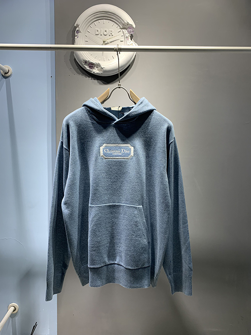 ディオール 刺繍フードニットセーター