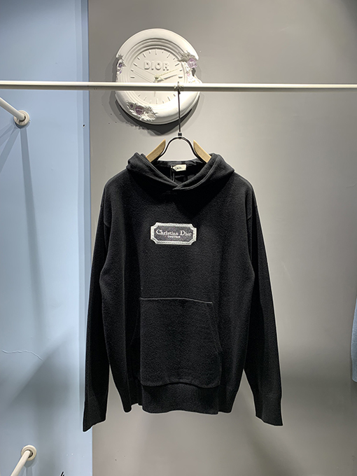 ディオール 刺繍フードニットセーター