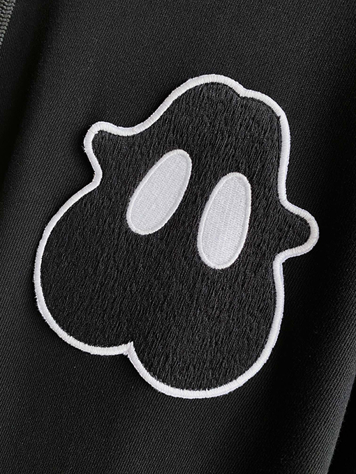 バーバリー  モンスター刺繍柄コットンルーズパーカー