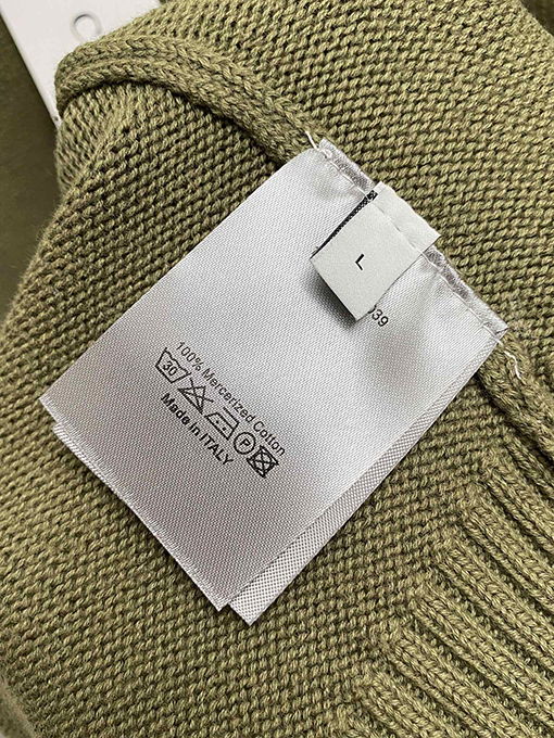 ディオール アルファベット刺繍ウールかぎ針編みセーター