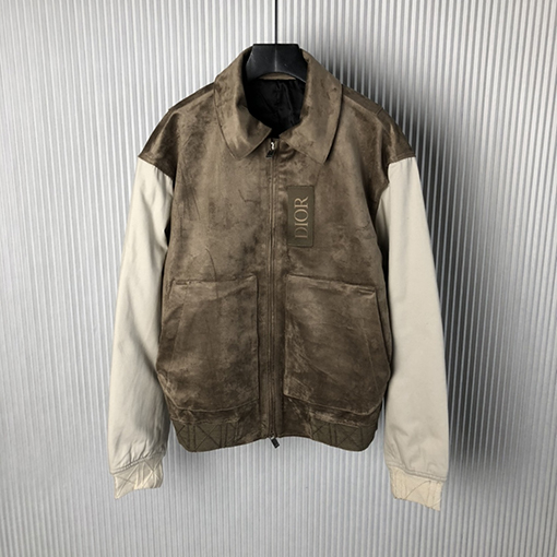 ディオール 牛革 ウール混紡ジャケットコート  ジャケット