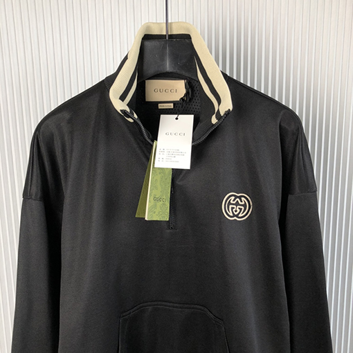 グッチ 半ジップアップジャンパーコート