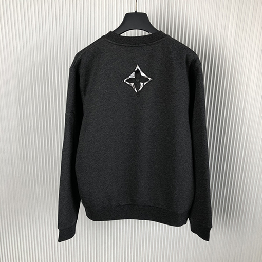 ルイヴィトン   LVロゴ刺繍スウェットTシャツ   裏起毛