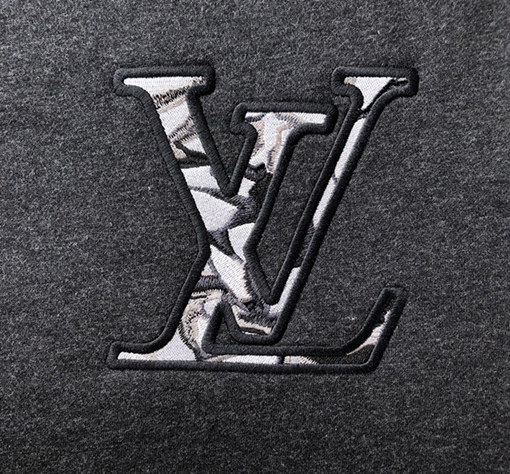 ルイヴィトン   LVロゴ刺繍スウェットTシャツ   裏起毛
