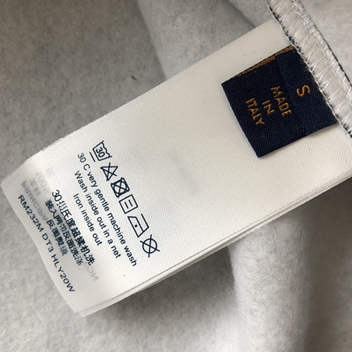 ルイヴィトン   LVロゴ刺繍スウェットTシャツ   裏起毛