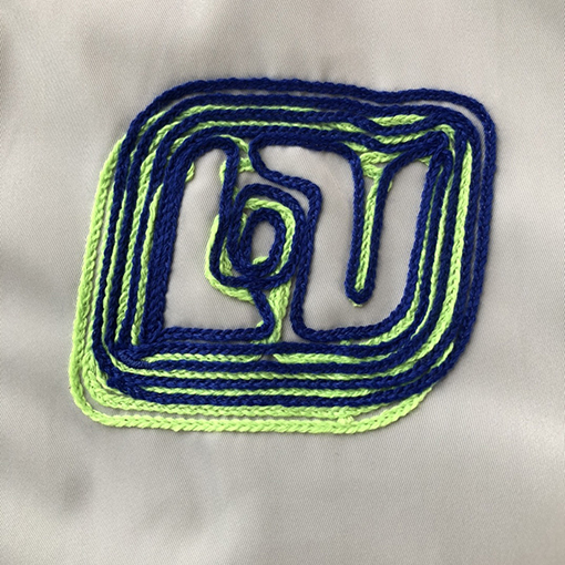 ルイヴィトン 刺繍 ロゴ パターン ショート ジップアップ ジャケット