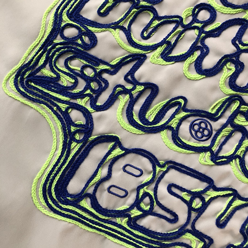 ルイヴィトン 刺繍 ロゴ パターン ショート ジップアップ ジャケット