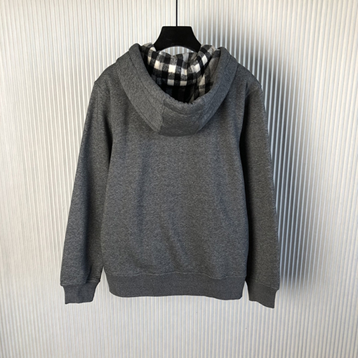 バーバリー チェック フード Bロゴ刺繡 ジップアップ ジャケット 4色