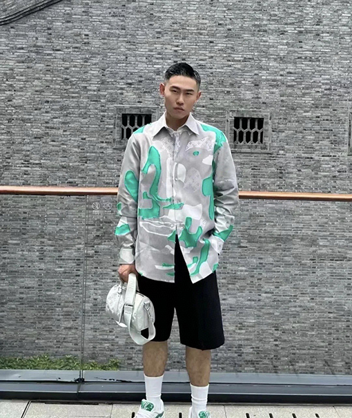 ルイヴィトン カムフラージュ厚手のシャツジャケット