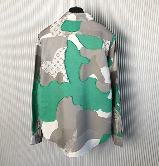 ルイヴィトン カムフラージュ厚手のシャツジャケット