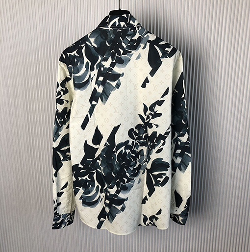 ルイヴィトン フラワー長袖シャツ Monogramプリント