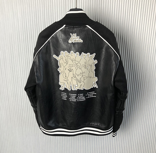 ルイヴィトン  1854音楽シンボルベースボール服·ツイードパッチコート