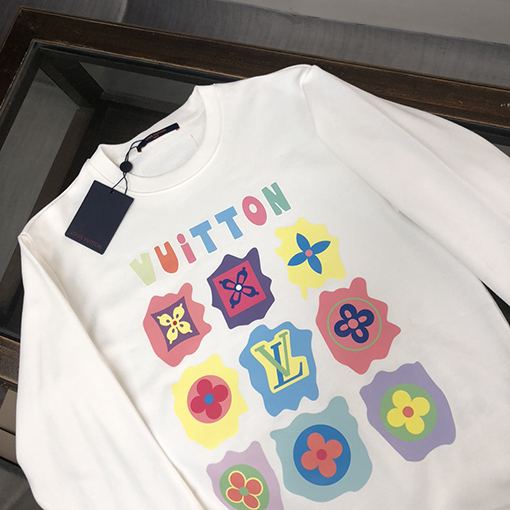 ルイヴィトン 新しいカップルのラウンドネックパーカー