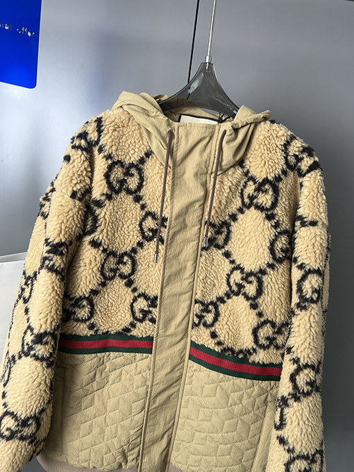 グッチ ステッチファーニットパーカー