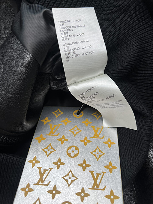 ルイヴィトン  ステッチレザーブルゾンジャケット