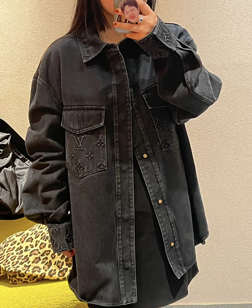 ルイヴィトン アルファベットポケットデニムシャツジャケット