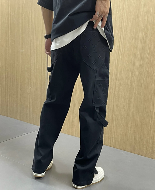ルイヴィトン 秋冬 新しい重工業デニムワークパンツ