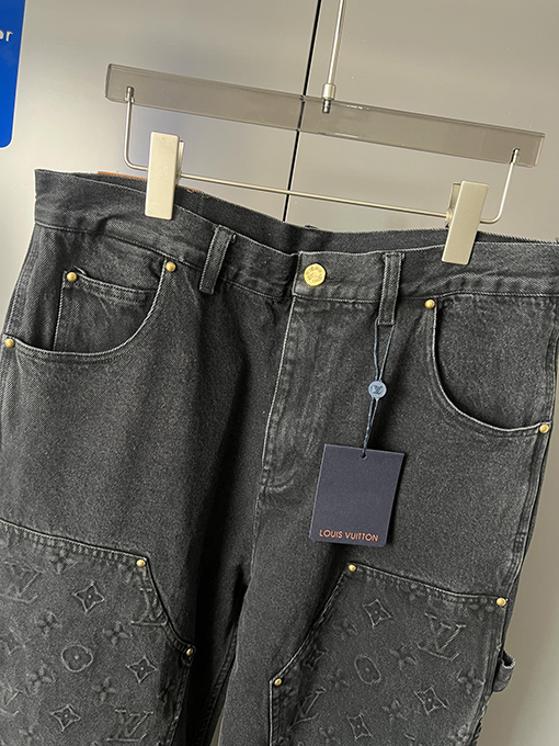 ルイヴィトン 秋冬 新しい重工業デニムワークパンツ