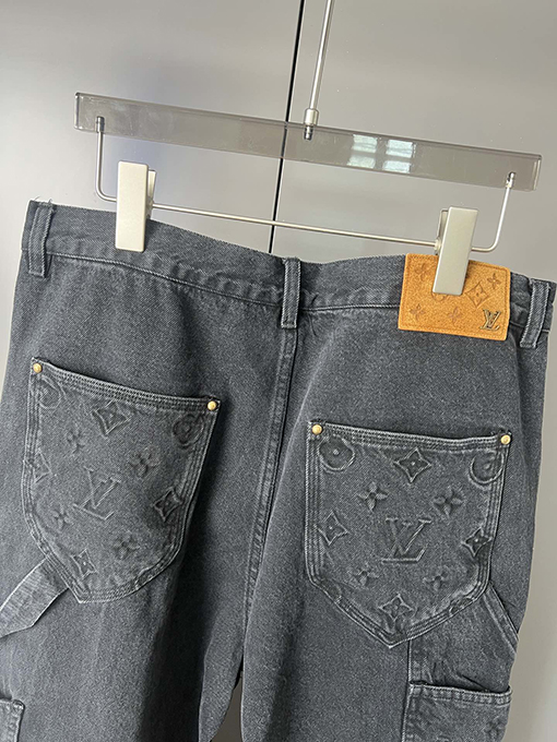 ルイヴィトン 秋冬 新しい重工業デニムワークパンツ