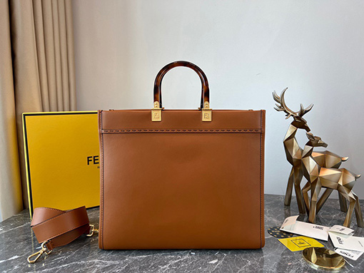 フェンディ サンシャインレザートートバッグ FENDI ROMA   35x17x31cm