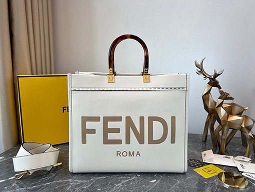 フェンディ サンシャインレザートートバッグ FENDI ROMA   35x17x31cm