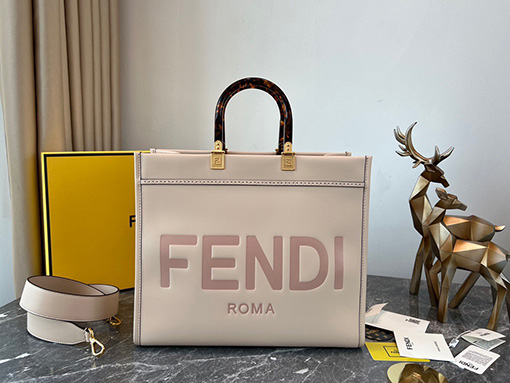 フェンディ サンシャインレザートートバッグ FENDI ROMA   35x17x31cm