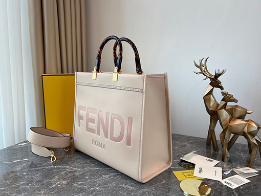 フェンディ サンシャインレザートートバッグ FENDI ROMA   35x17x31cm