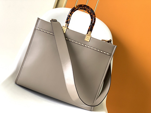 フェンディ サンシャイン ショッパー スネーク トートバッグ 35x17x31cm