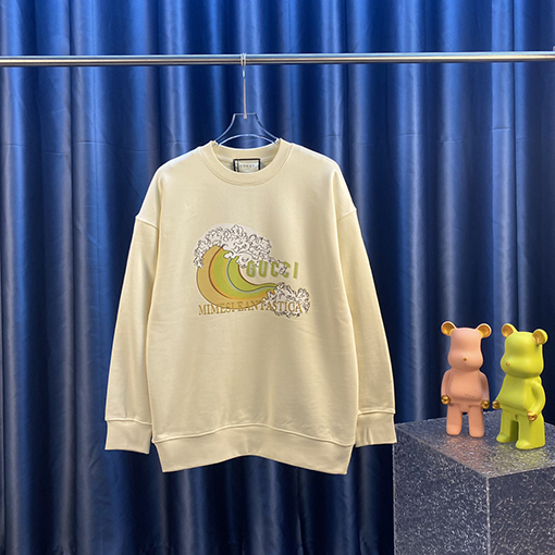 グッチ プリント ラウンドネック スウェット