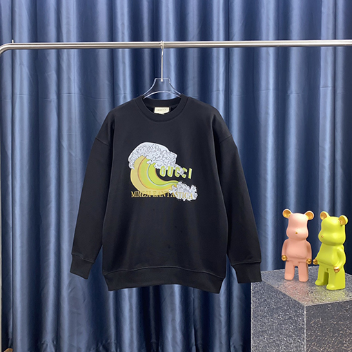 グッチ プリント ラウンドネック スウェット