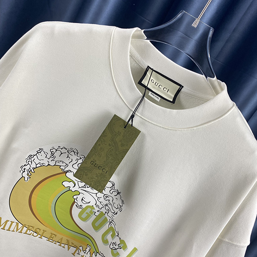 グッチ プリント ラウンドネック スウェット