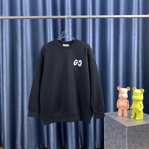 グッチ プリント GGロゴ入りラウンドネックスウェット