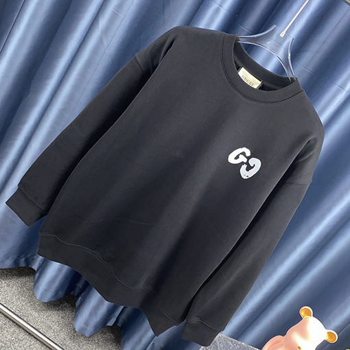 グッチ プリント GGロゴ入りラウンドネックスウェット