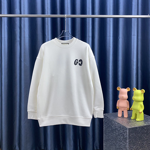 グッチ プリント GGロゴ入りラウンドネックスウェット