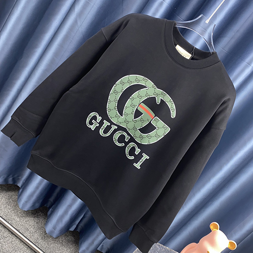 グッチ プリント プリントラウンドネックパーカー