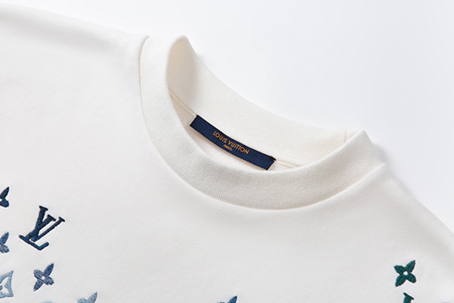 ルイヴィトン 24 ssグラデーション刺繍 スウェット長袖 Tシャツ