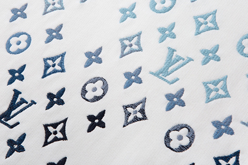 ルイヴィトン 24 ssグラデーション刺繍 スウェット長袖 Tシャツ