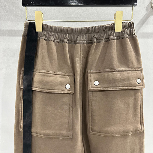 リックオウエンス ルーズフィット 起毛スウェットパンツ ストレート ワイド ロング パンツ