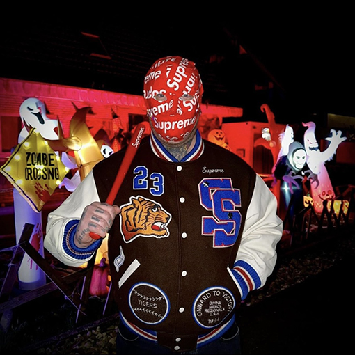シュプリーム TIGER VARSITY JACKETウールジャケット