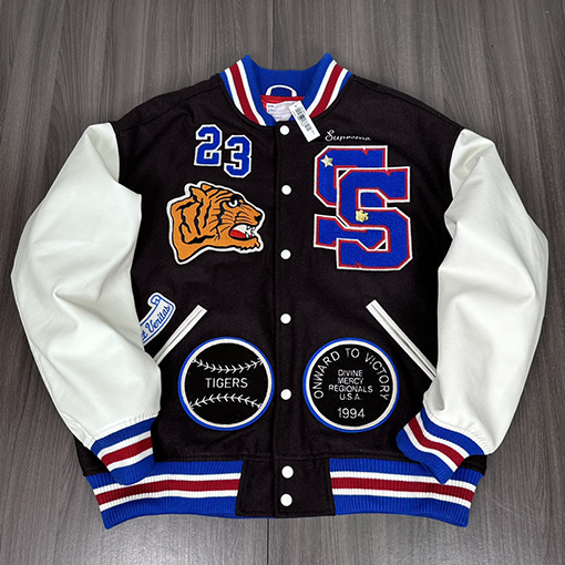 シュプリーム TIGER VARSITY JACKETウールジャケット