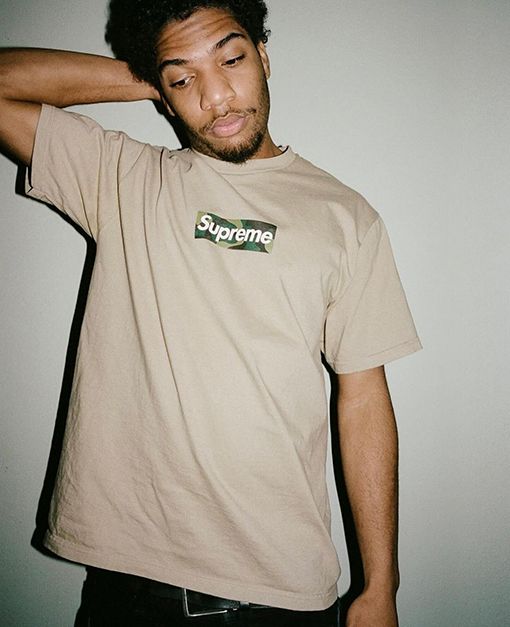 シュプリーム FW 23 BOX LOGO TEE迷彩BOGOプリント半袖Tシャツ