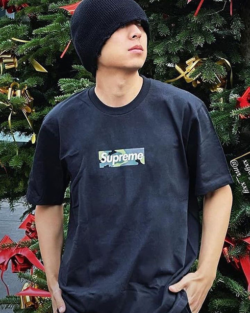 シュプリーム FW 23 BOX LOGO TEE迷彩BOGOプリント半袖Tシャツ