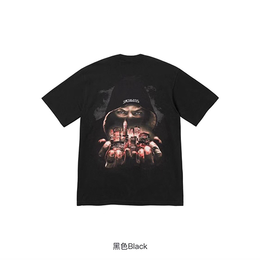 シュプリームコピー FW23 WEEK7 柄プリント半袖Tシャツ