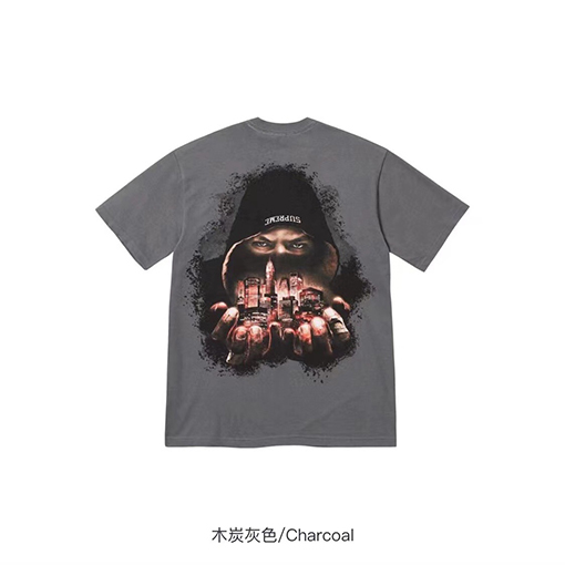 シュプリームコピー FW23 WEEK7 柄プリント半袖Tシャツ