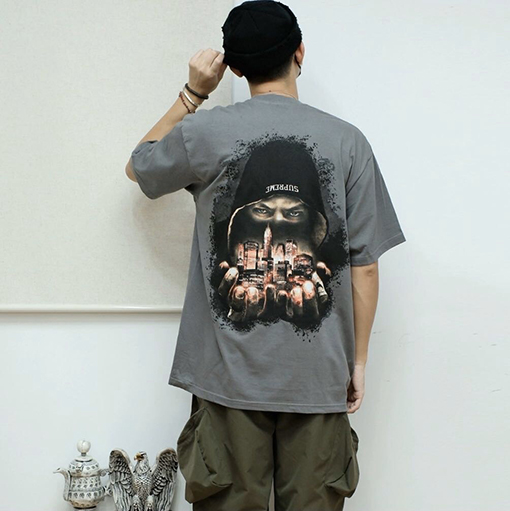 シュプリームコピー FW23 WEEK7 柄プリント半袖Tシャツ